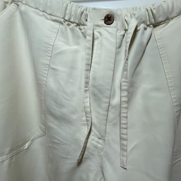 Caribbean Joe Tropical Top Pants Set Size L Green Ivory - Picture 7 of 10